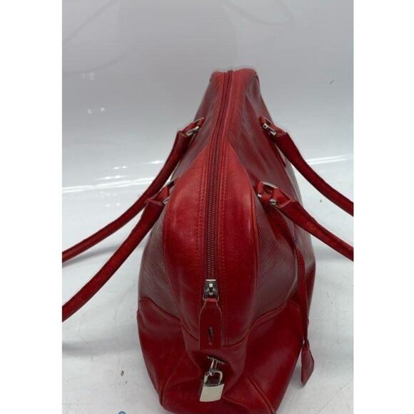 ANTONIO SCEPI RED LEATHER SHOULDER BAG - Picture 5 of 13